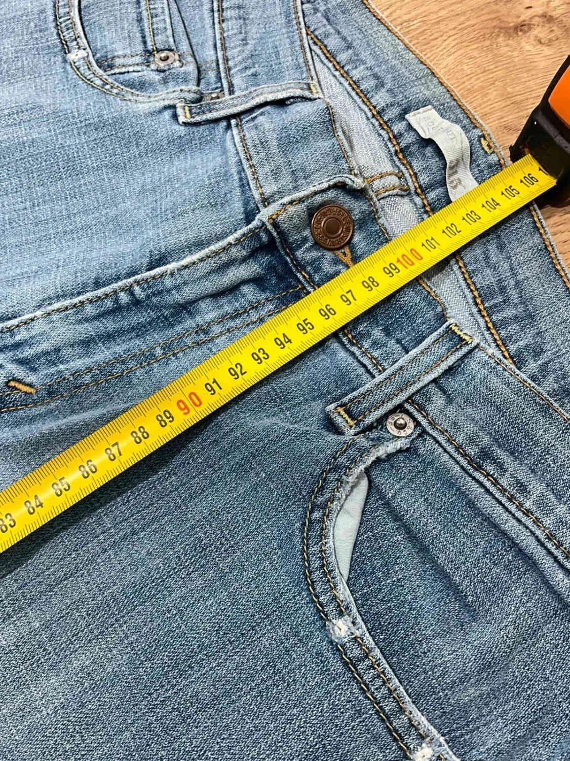 Jean Levi's 515 Boot Cut Taille 12 Long Vintage Bleu Clair Lvf 030 – photo 15